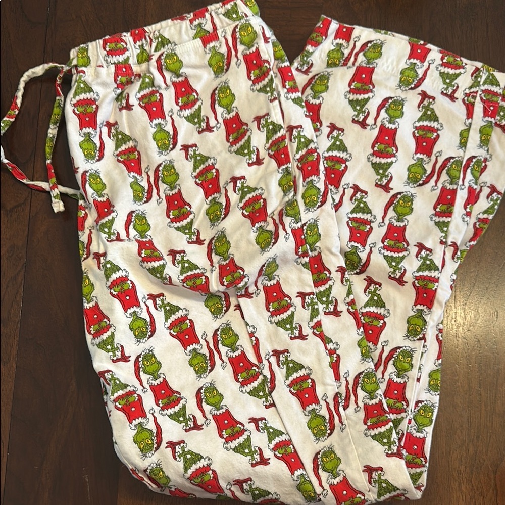 Hanna Andersson Grinch Flannel PJ pants